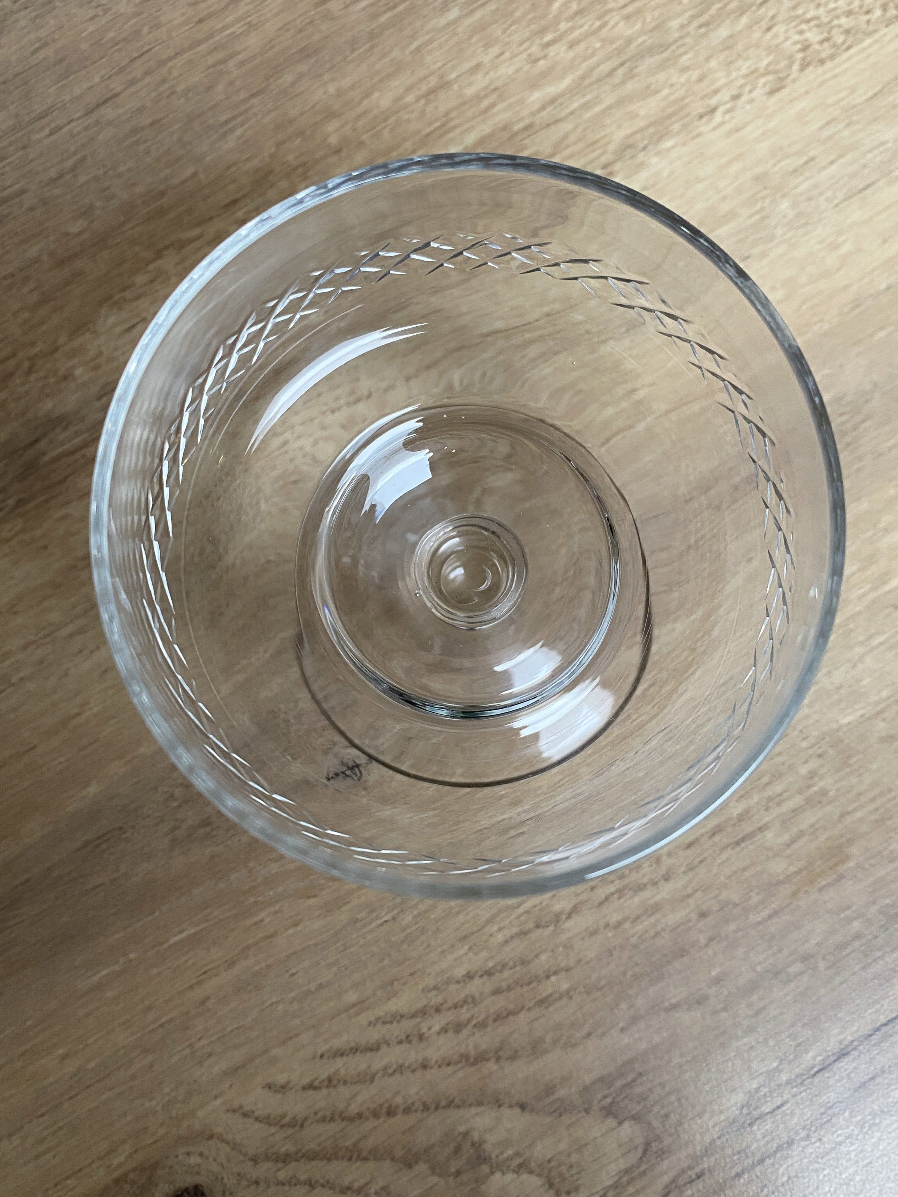 Set of 6 Rupel crystal cups