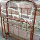 Pair of vintage in wrought iron bed heads 1920