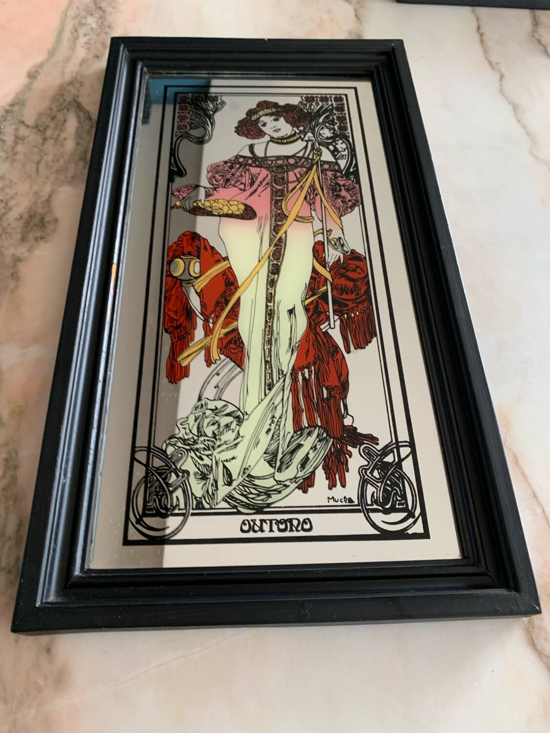 Alphonse Mucha mirrors - “The 4 seasons”