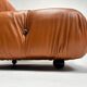 Camaleonda Lounge Sofa in Cognac Leather by Mario Bellini for B&B Italia, 1973, Set of 4