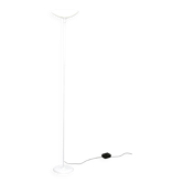 1970s Italian Murano Glass Dimmable Torchiere Floor Lamp
