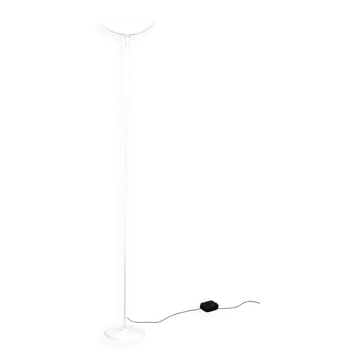 Lampadaire torchiere dimmable en verre de Murano italien des années 1970