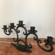 Wrought iron candlestick 5 branches