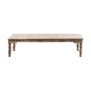 Table basse rectangulaire en bois