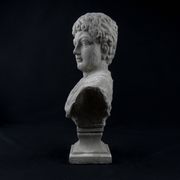 Bust of Marcus Aurelius Caesar as a teenager, in terracotta with a grey patina, 20th century