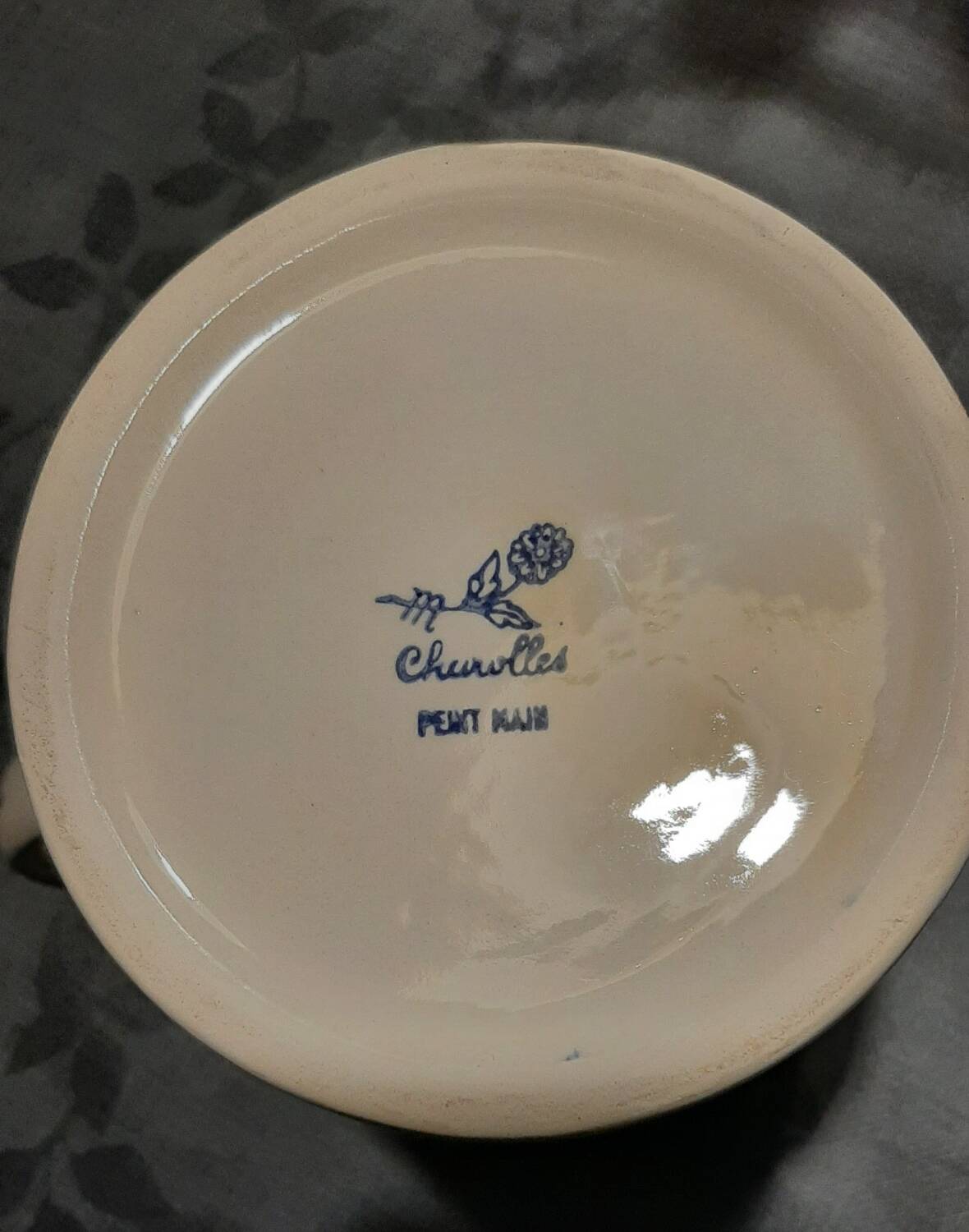 Charolles earthenware pitcher