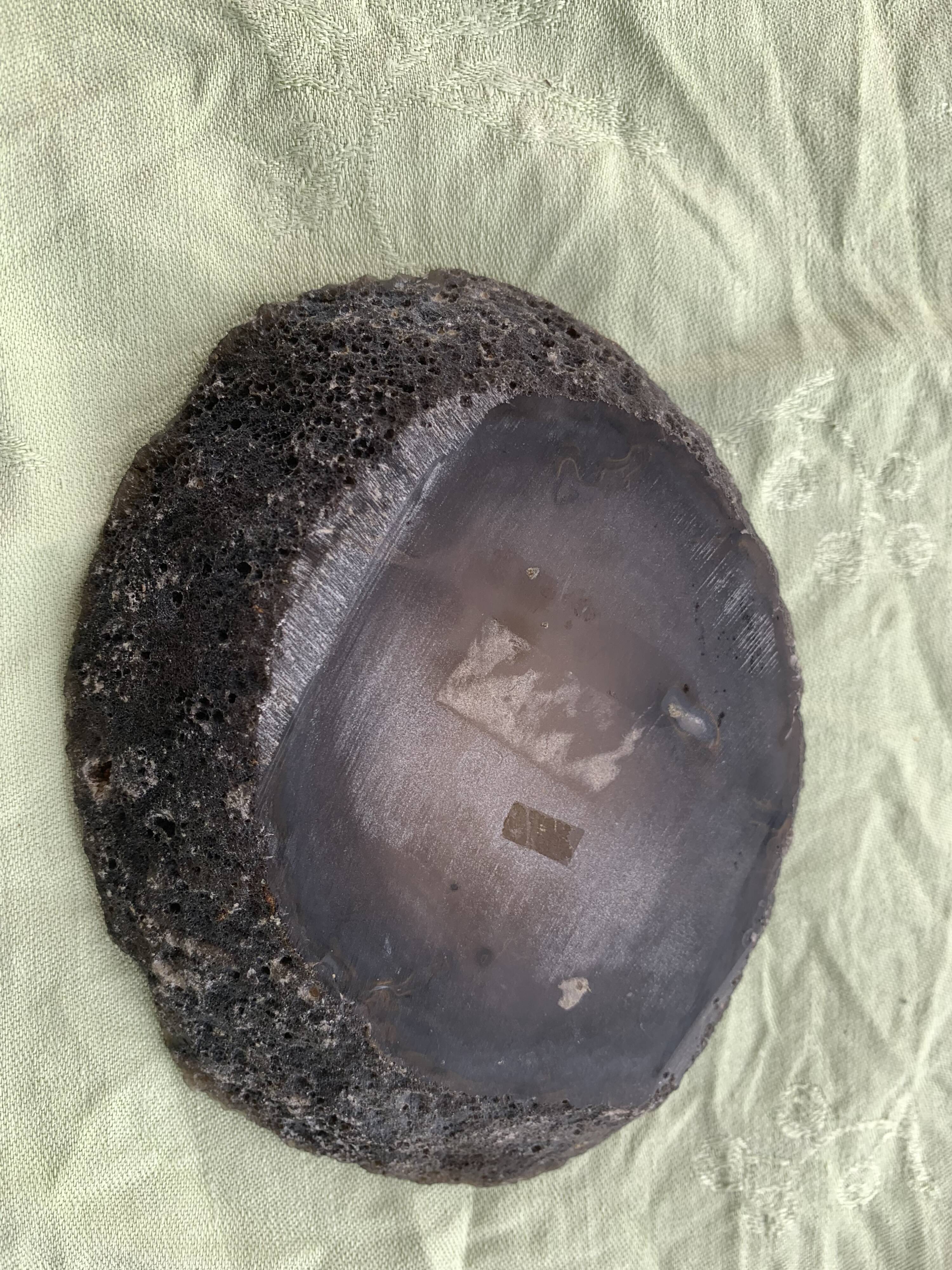 Ashtray in ashtray in vintage gray cut 1970