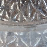 Grand plafonnier vintage verre ciselé