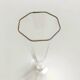 Set of Six Octagonal Hand Blown Murano Glass Flutes by Carlo Moretti, Italy