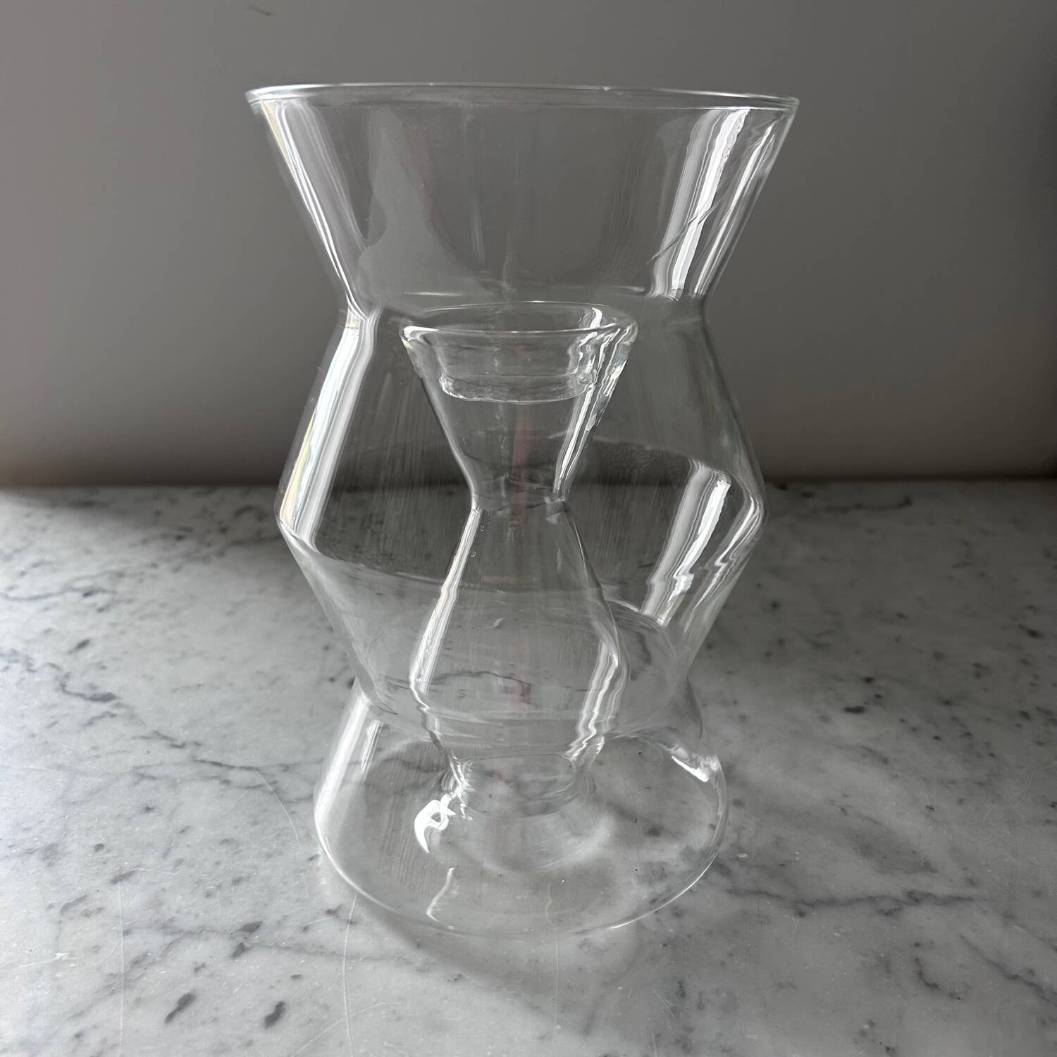 Habitat designer glass candle holder