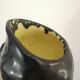Black enamel ceramic pitcher , signed Raymond camard 1950