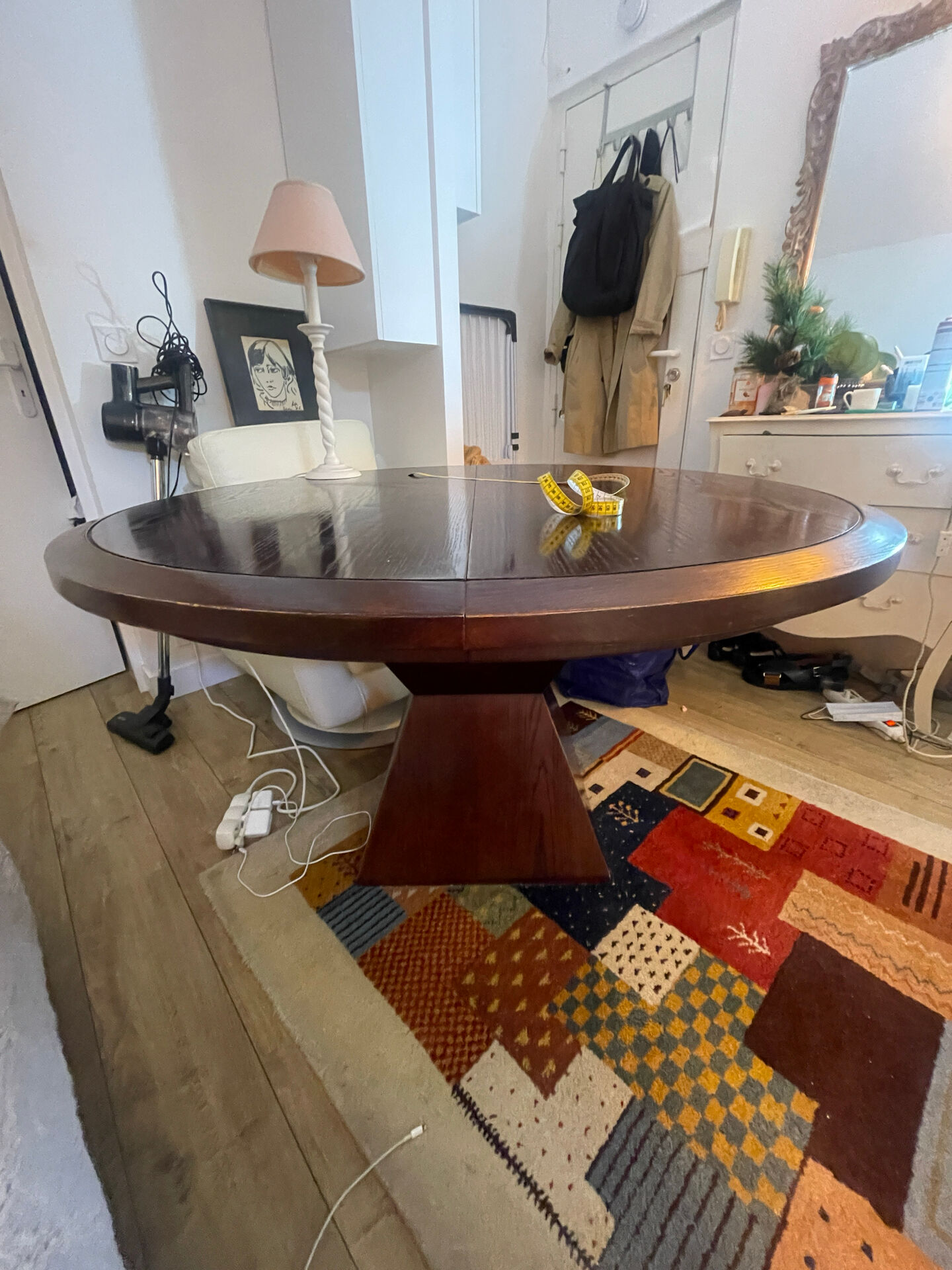 Solid wood dining table