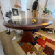 Solid wood dining table