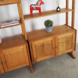 Oak system bookcase, Danish design, 1960s, designer: Henning Kjærnulf