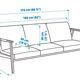 IKEA EKENASET 3-seater sofa
