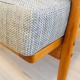 Grey Boomerang armchair