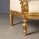 Antique neoclassical canapé in carved wood, Italy, 19th century.