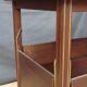Mahogany service with flaps with removable glass top 67 x 46 cm