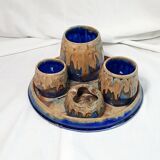G. Metenier set in enamelled stoneware