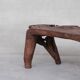 Table de bureau primitive en bois massif inhabituelle