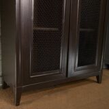 Armoire grillagée Tolix 2 portes en métal