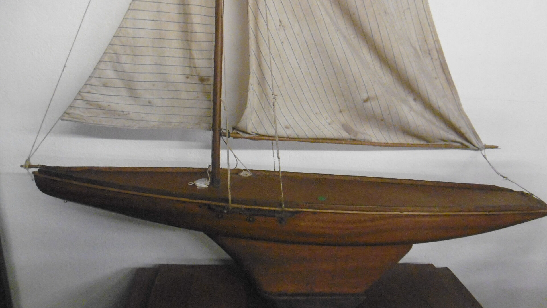 Pool sailboat, model of old boat