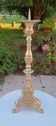 Large gilded bronze candlestick from the 19th century, height 67.5 cm.