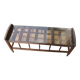 Table basse en bois et verre