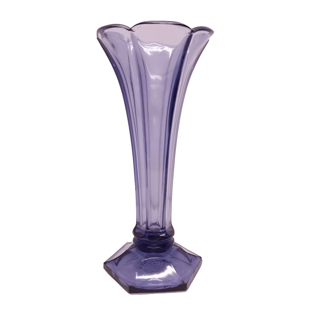 Art Deco vase Val Saint Lambert lilac