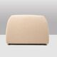 A pair of large and comfortable beige fabric armchairs. Contemporary.