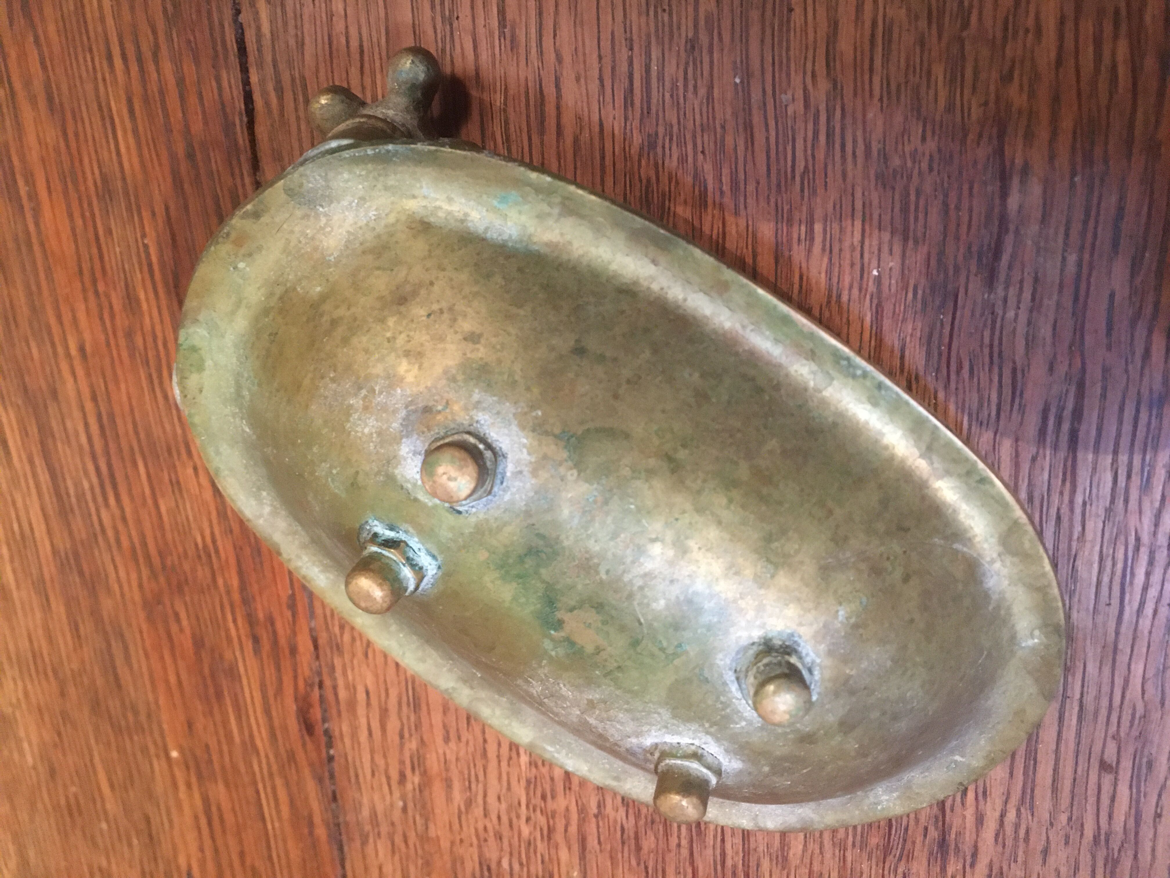 Brass soap holder