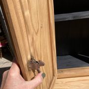 Compact Parisian buffet, 2 elements, pine/beech.