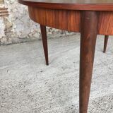 Table de salle à manger en palissandre extensible avec rallonges papillon, 1960’