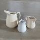 3 antique milk jugs/pitchers