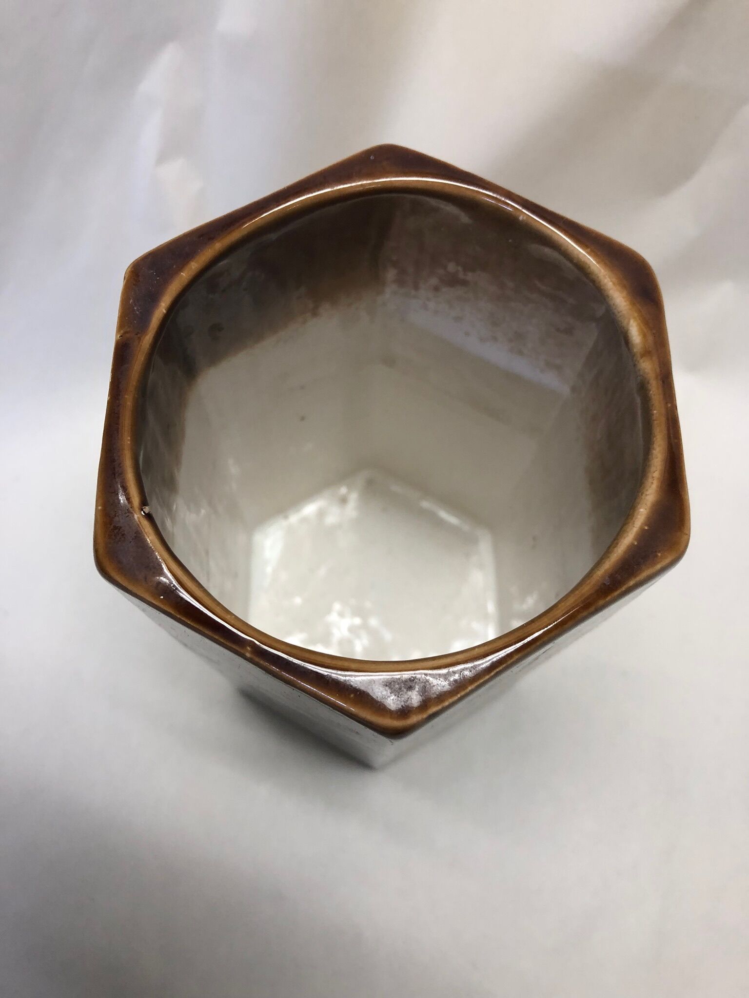 Vase en céramique beige