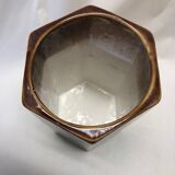 Beige ceramic vase