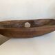 XXXL walnut wood carved centre table 1960 monoxyle