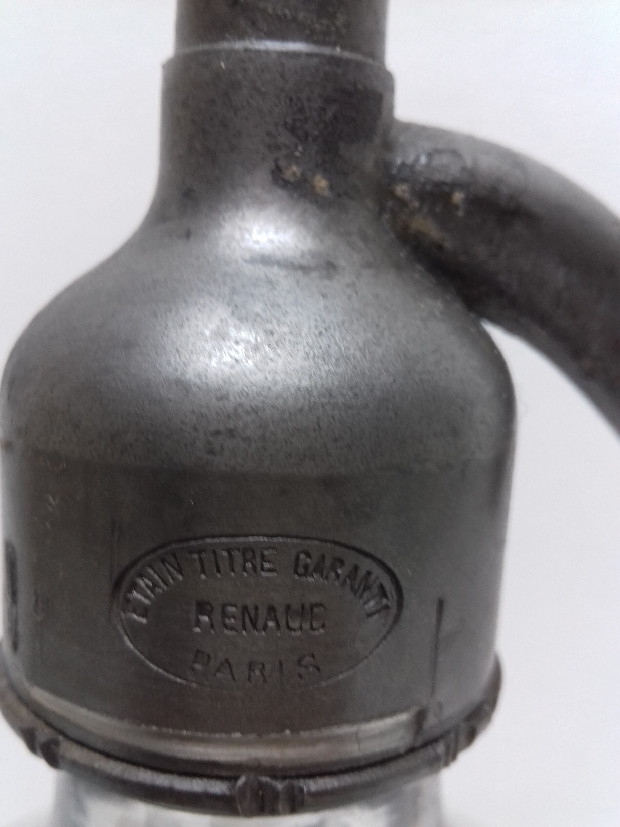 White Selt Water Siphon "JACQUART"