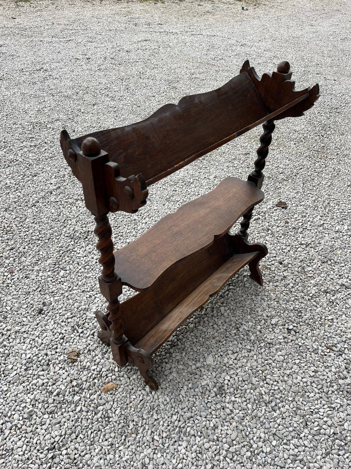 Wooden shelf on foot 1930/40