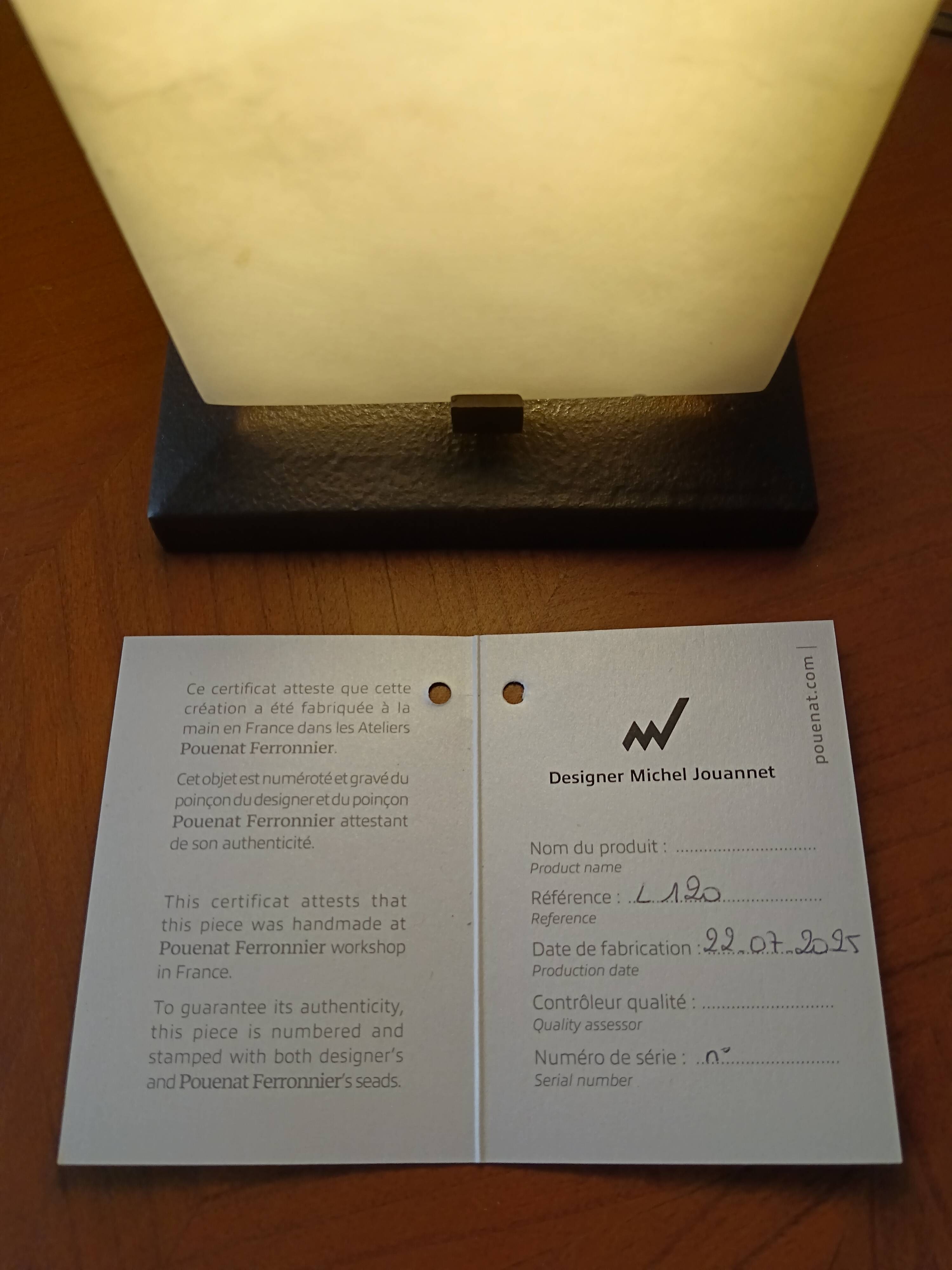 L120 lamp by Michel Jouannet for Maison Pouenat