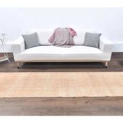 Vintage beige-blush Turkish hand-knotted runner 80x290