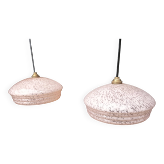 Opaline pendant lights