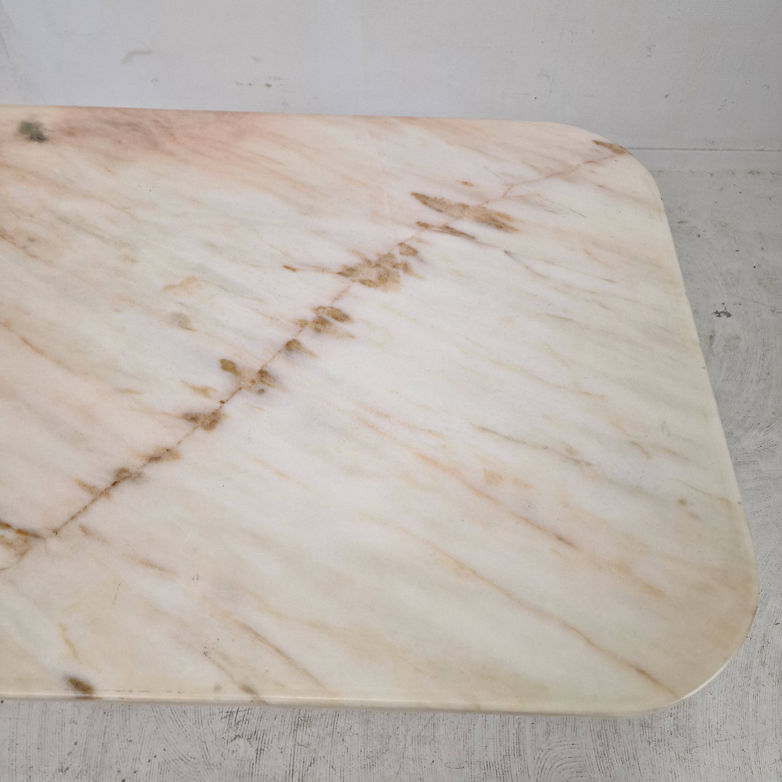 Italian Marble Side Table, 1980s