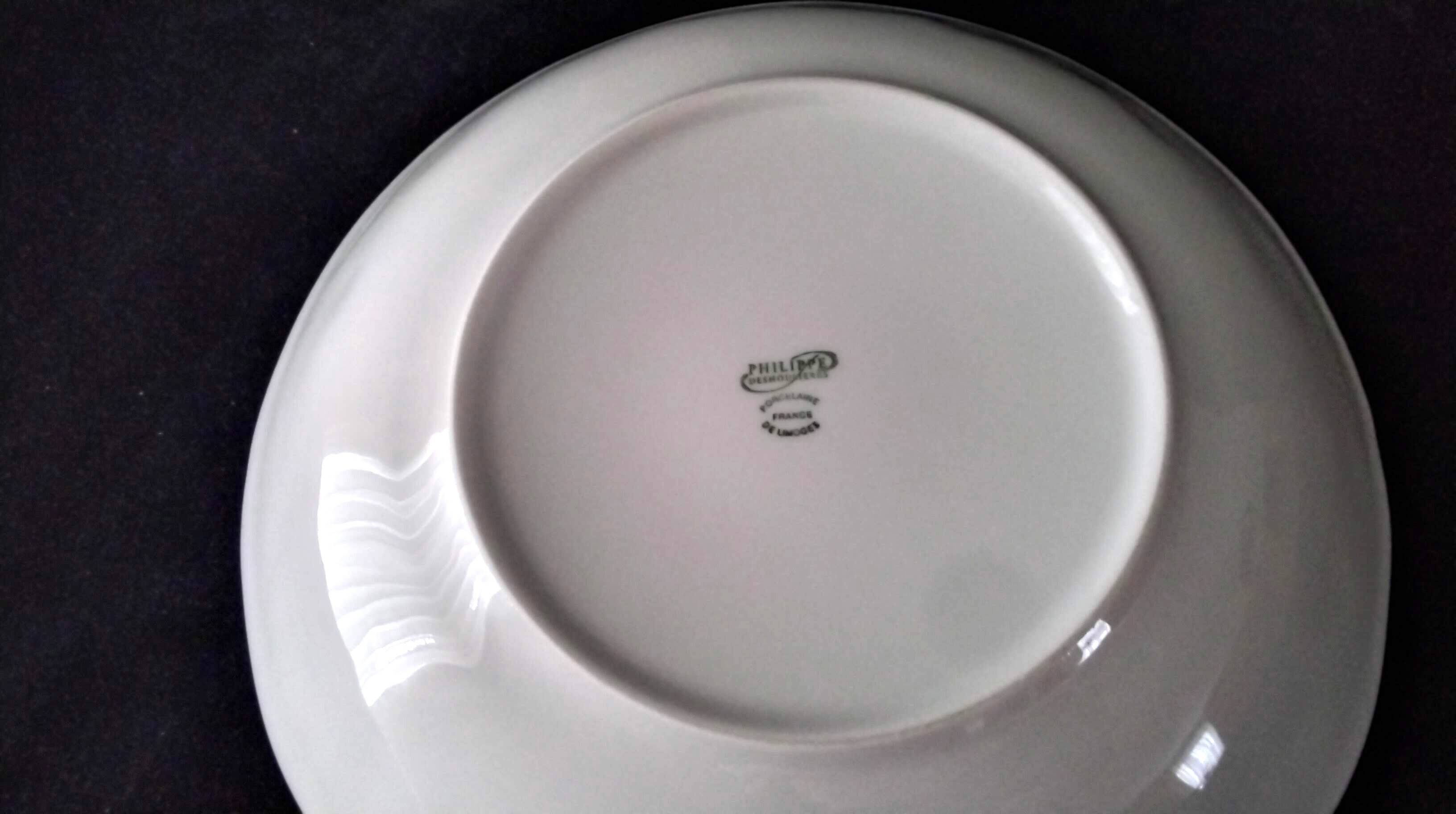 Large deep dish, salad bowl Porcelain Ph. Deshoullières Mod California