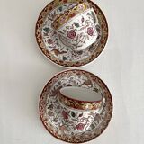 2 polychrome ironstone coffee cups Choisy le Roi