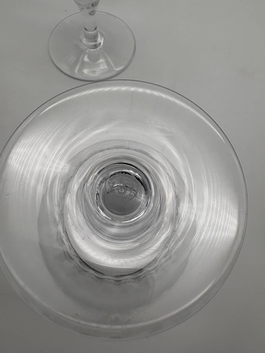 10 crystal champagne glasses, Baccarat, Picadilly model, France