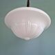 Philips Art Deco pendant light in white opaline, 1930s