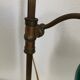 Lampe vintage 1900 céladon bijoutier atelier laiton  - 56 cm