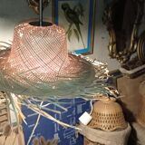 Palm straw pendant light