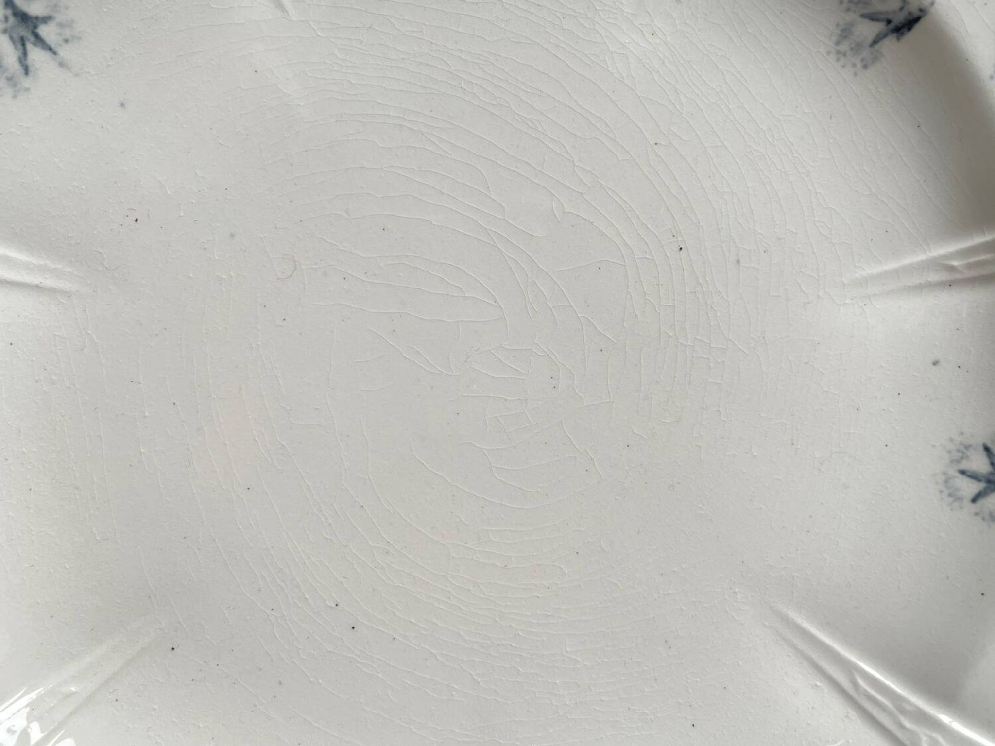 6 Flat Plates Terre de Fer Longwy Model Lorrain